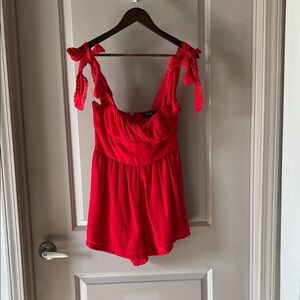 Red romper